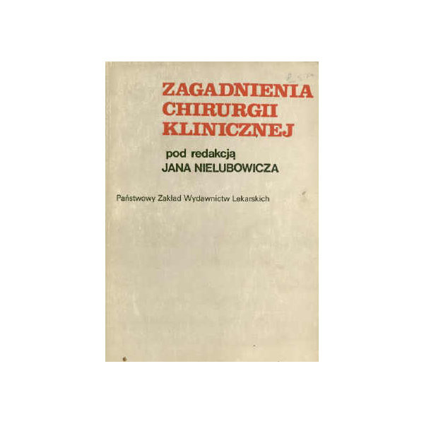 Zagadnienia chirurgii klinicznej