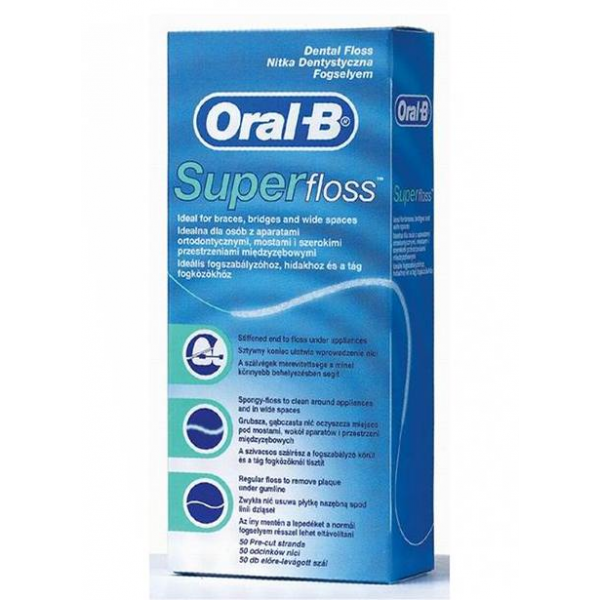 Tabletki Do Czyszczenia Aparatu Ortodontycznego Nić dentystyczna do aparatu ortodontycznego - Super Floss