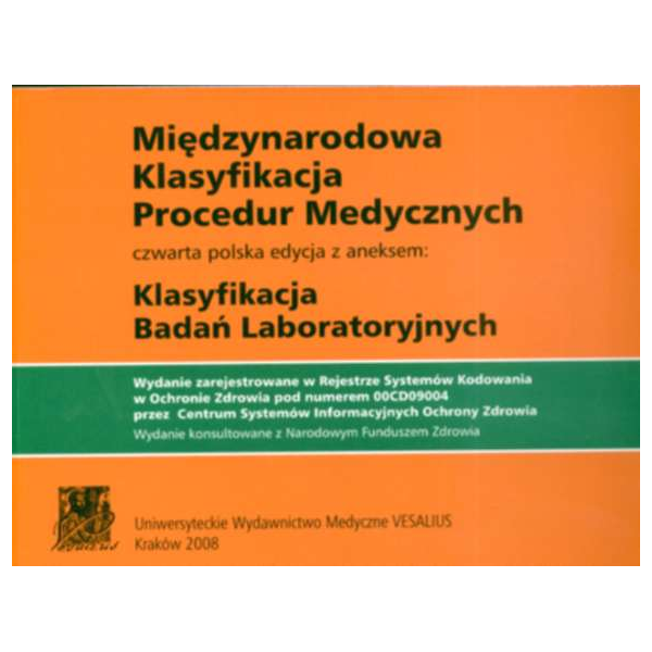 Międzynarodowa Klasyfikacja Procedur Medycznych Aneks - Klasyfikacja badań laboratoryjnych