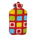 Termofor gumowy w pokrowcu polarowym - 2L