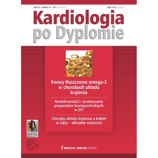 Kardiologia po Dyplomie pojedynczy zeszyt  (Dostępny tylko w ramach prenumeraty po uzgodnieniu z Księgarnią)