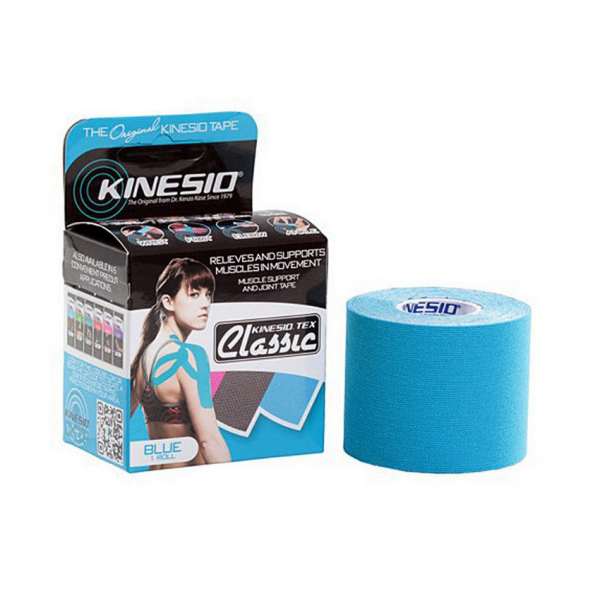 Taśma Kinesio Tape Classic - 5cm x 4m (niebieska)
