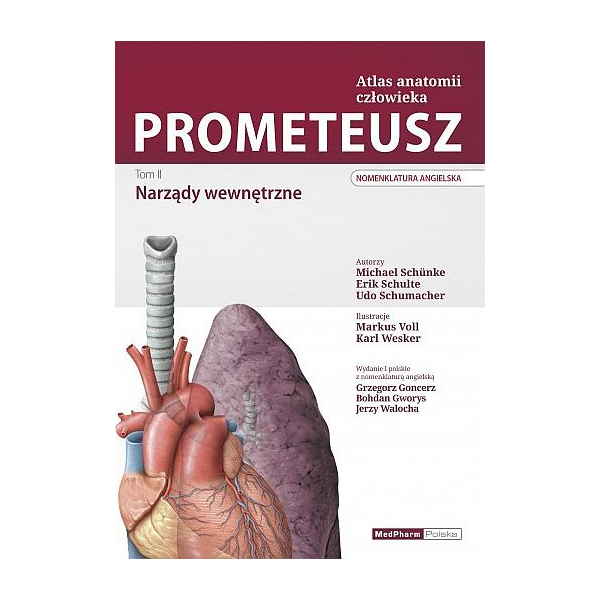 Prometeusz. Atlas anatomii człowieka t. 2 Narządy wewnętrzne (nomenklatura angielska) 