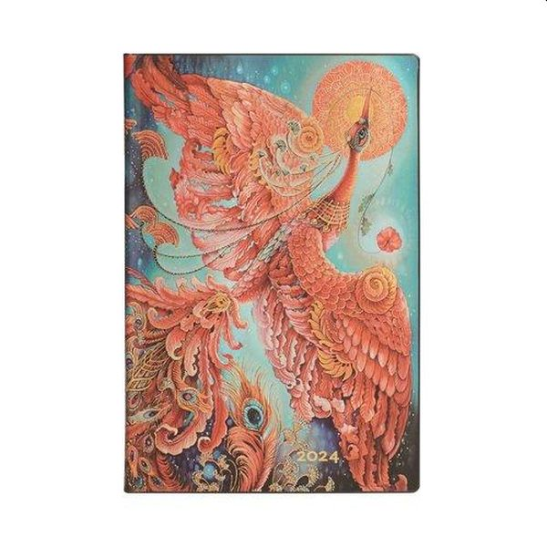 Terminarz medyczny Paperblanks 2024 Firebird Mini tygodniowy HOR Flexi