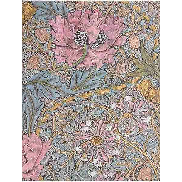 Kalendarz Paperblanks 2024 Morris Pink Honeysuckle Ultra tygodniowy VER 