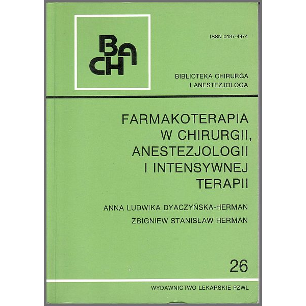 Farmakoterapia w chirurgii,...