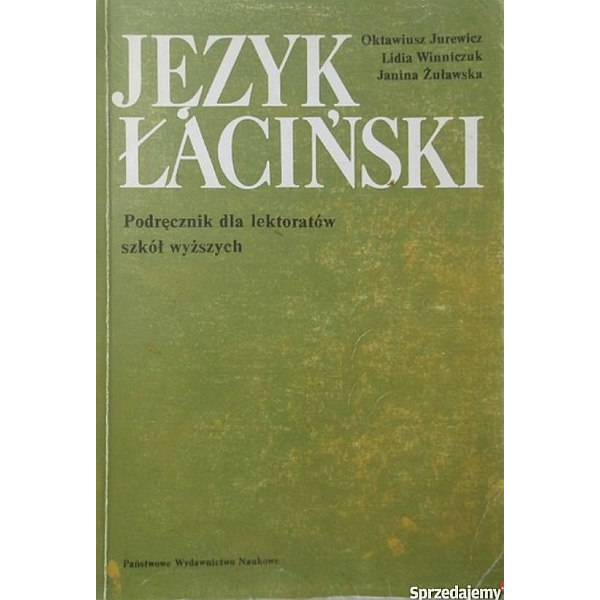Język łaciński Podręcznik dla lektoratów