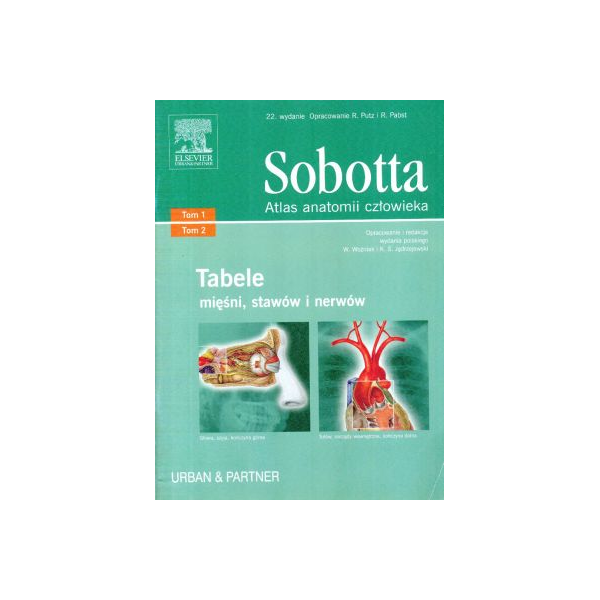 Atlas anatomii człowieka Sobotta Tabele mięśni, stawów i nerwów 