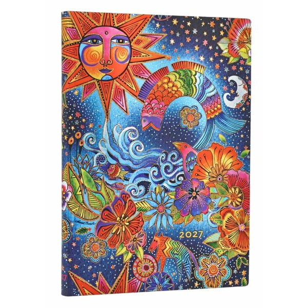 Terminarz medyczny Paperblanks 2027 Celestial Magic MIDI tygodniowy HOR flexi
